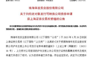 华发股份：连续五年稳居房企千亿阵营 55亿元可转债申请获受理