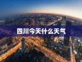 四川今天什么天气
