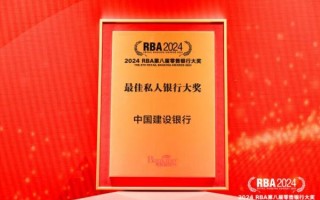 建设银行荣获 “最佳私人银行大奖”