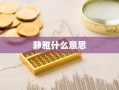 静雅什么意思