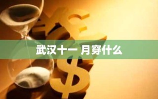 武汉十一 月穿什么