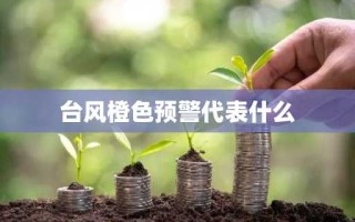台风橙色预警代表什么
