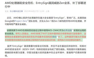 海外芯片深陷 EntrySign 漏洞危机！C86免疫