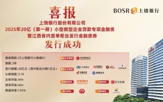 上饶银行成功发行20亿元小微金融债券暨落地江西省首单柜台渠道发行金融债券