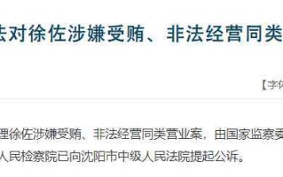 中信集团原副总经理徐佐被提起公诉