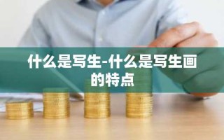 什么是写生-什么是写生画的特点