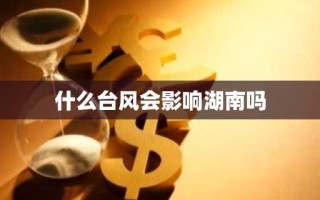 什么台风会影响湖南吗
