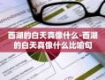 西湖的白天真像什么-西湖的白天真像什么比喻句