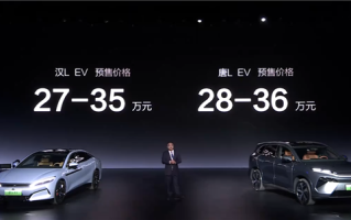 首搭兆瓦闪充功能！比亚迪汉/唐L EV 4月初上市 预售价27万元起
