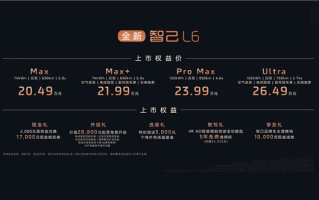 小米SU7最强对手！零百2.7秒 极速超300km/h的全新智己L6上市：20.49万起