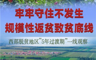 牢牢守住不发生规模性返贫致贫底线——西部脱贫地区“5年过渡期”一线观察