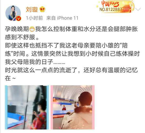 母爱爆棚！刘璇二胎孕晚期坚持给大儿子陪练-第1张图片-芙蓉之城