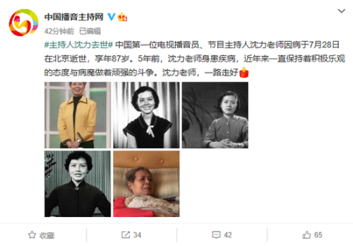 主持人沈力去世病因原因 主持人沈力逝世是什么情况-第1张图片-芙蓉之城
