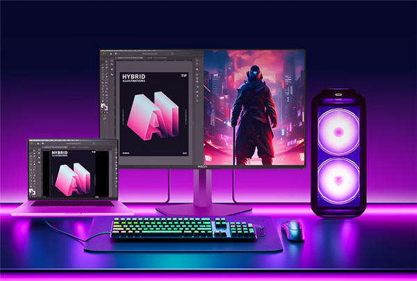 AOC新款32寸电竞显示器上市：4K 165Hz QD-OLED屏首发4999元-第3张图片-芙蓉之城