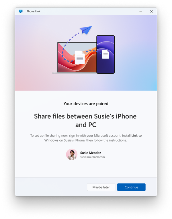 微软发布iOS数据互通工具：直接在iPhone上分享文件到Windows 11电脑-第1张图片-芙蓉之城