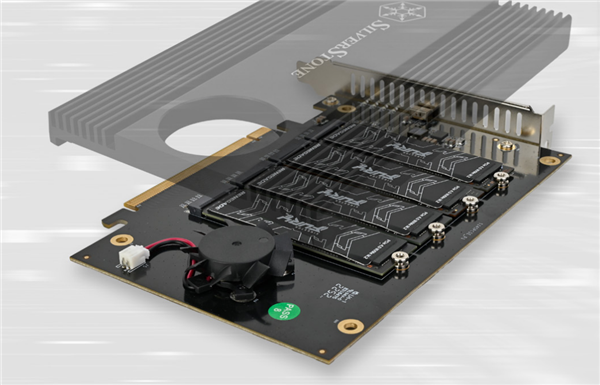 银昕推出ECM40扩展卡：支持四块NVMe M.2 SSD-第2张图片-芙蓉之城
