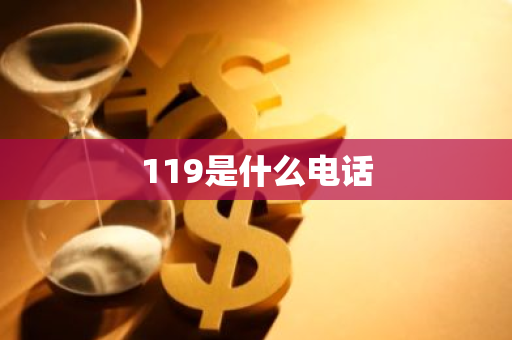 119是什么电话-第1张图片-芙蓉之城