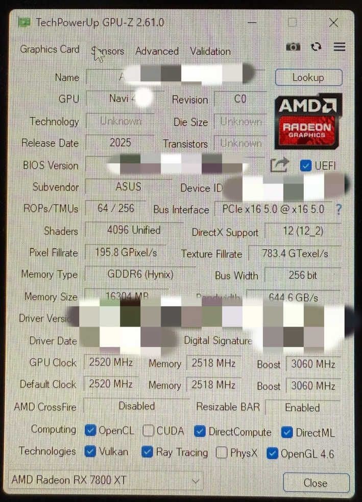 (AMD Radeon RX 9070 XT显卡) 海力士16GB GDDR6 显存 性能强劲-第1张图片-芙蓉之城