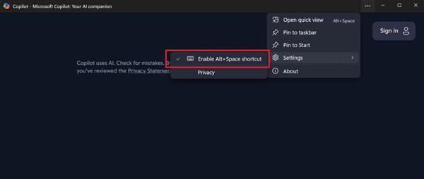 微软敲定Win11全新快捷键！Alt+Space启动Copilot-第2张图片-芙蓉之城