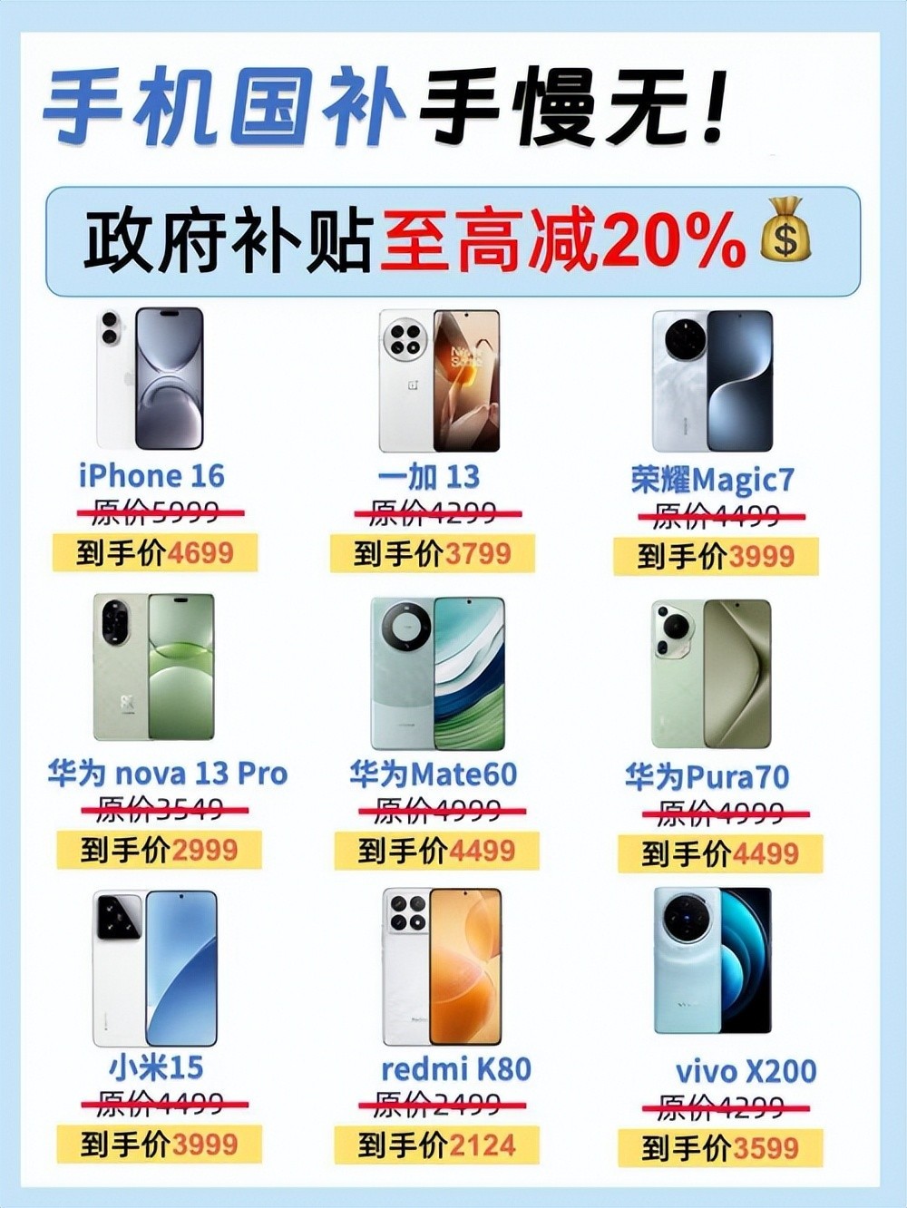 国补政策2025最新消息：华为手机补贴15%，苹果16国补后4499元！-第2张图片-芙蓉之城