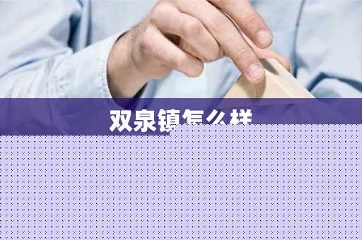 双泉镇怎么样-第1张图片-芙蓉之城