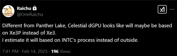 Intel下代独显将用上Xe3P架构！不用台积电改由内部代工-第1张图片-芙蓉之城
