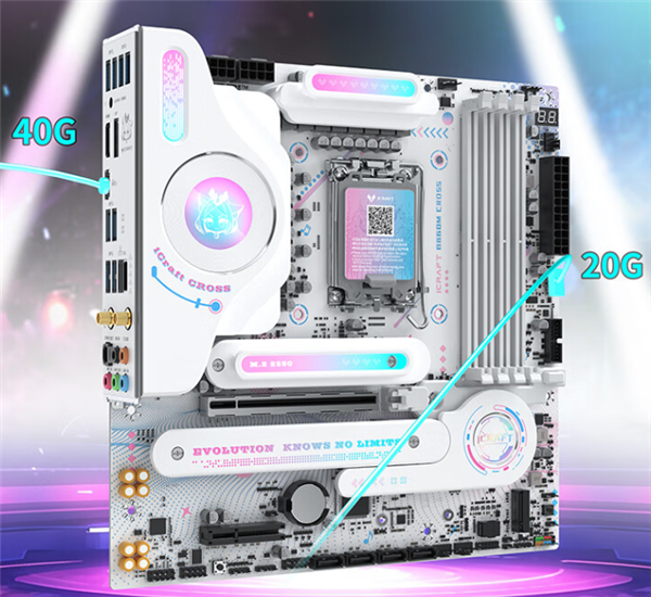 铭瑄iCraft B860M CROSS系列主板首发1249元起：新增LCD屏幕-第2张图片-芙蓉之城