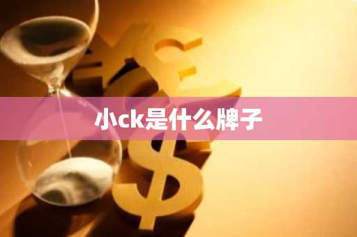 小ck是什么牌子-第1张图片-芙蓉之城