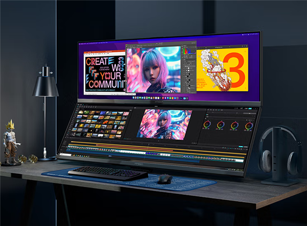 联合创新推出新款43.8寸显示器：4K 120Hz屏首发9999元-第2张图片-芙蓉之城