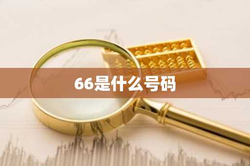 66是什么号码-第1张图片-芙蓉之城