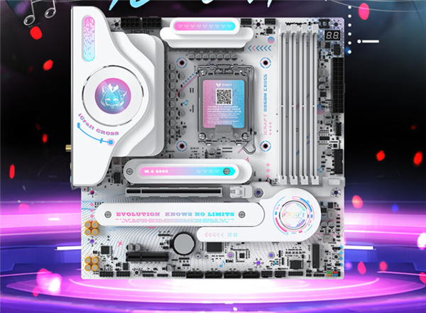 铭瑄iCraft B860M CROSS系列主板首发1249元起：新增LCD屏幕-第1张图片-芙蓉之城