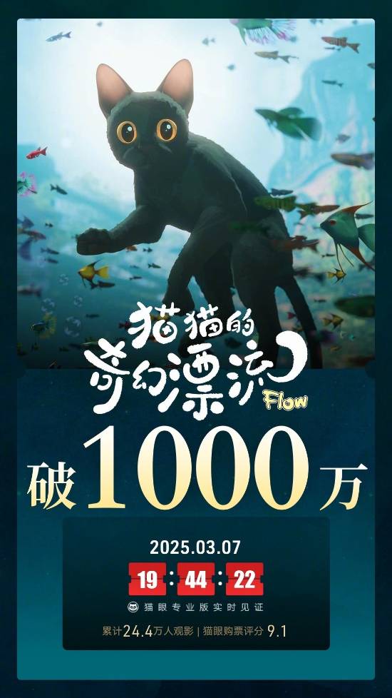 《猫猫的奇幻漂流》口碑票房双丰收荣膺奥斯卡最佳动画长片-第1张图片-芙蓉之城