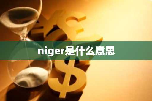 niger是什么意思-第1张图片-芙蓉之城