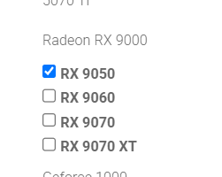 入门级显卡有新品！零售网站曝光AMD RX 9050-第1张图片-芙蓉之城