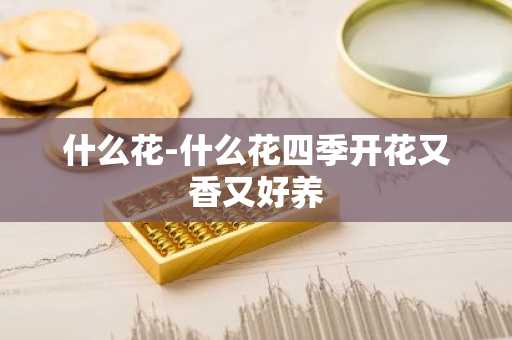 什么花-什么花四季开花又香又好养-第1张图片-芙蓉之城