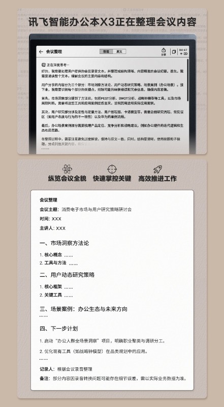 接入DeepSeek！讯飞智能办公本X3双引擎加持，开会效率再升级！-第3张图片-芙蓉之城