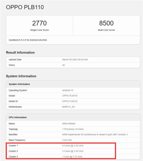 OPPO全球首发！联发科天玑9400+跑分出炉：多核成绩达8500-第2张图片-芙蓉之城
