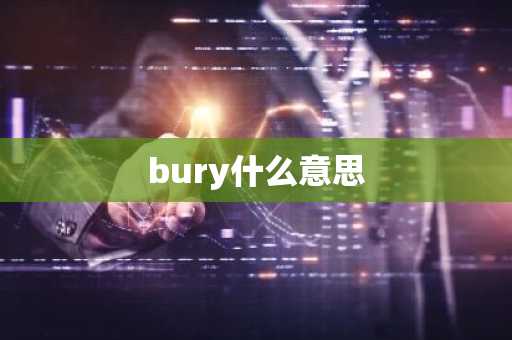 bury什么意思-第1张图片-芙蓉之城