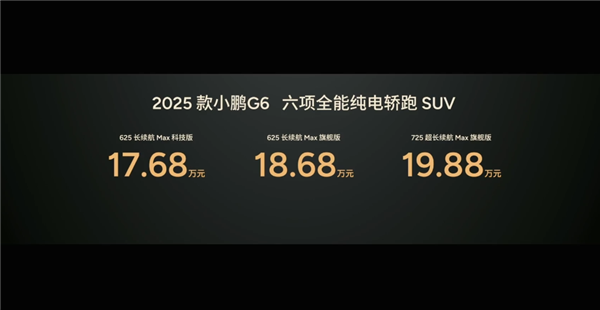 年轻人的第一辆电动车！新款小鹏G6上市：17.68万元起-第1张图片-芙蓉之城
