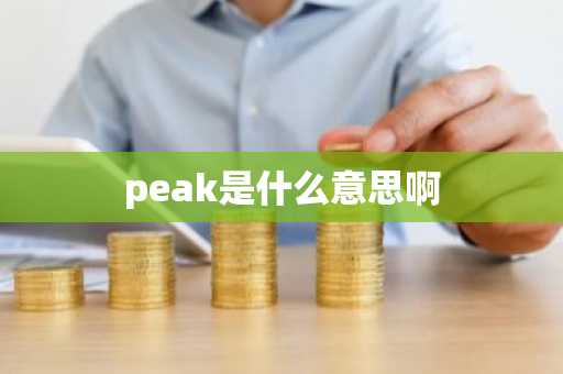 peak是什么意思啊-第1张图片-芙蓉之城