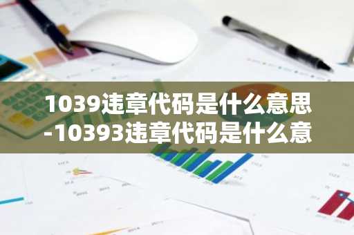 1039违章代码是什么意思-10393违章代码是什么意思-第1张图片-芙蓉之城