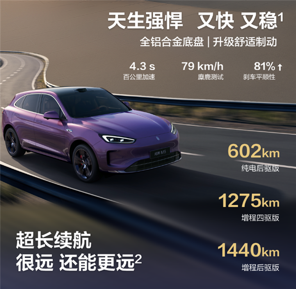 全系搭载华为高阶智驾ADS 3.3！问界M5 Ultra上市：22.98万元起-第6张图片-芙蓉之城