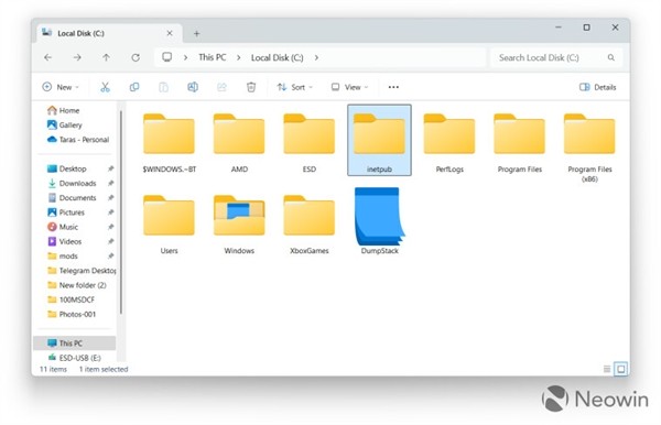 Windows 11更新后C盘出现陌生文件夹，微软你得解释一下啊！-第1张图片-芙蓉之城