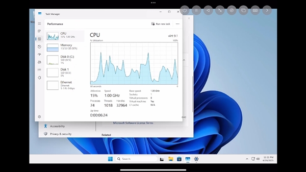 感谢欧盟！iPad Air M2通过虚拟机成功运行Win11 ARM：效果比想象好-第2张图片-芙蓉之城