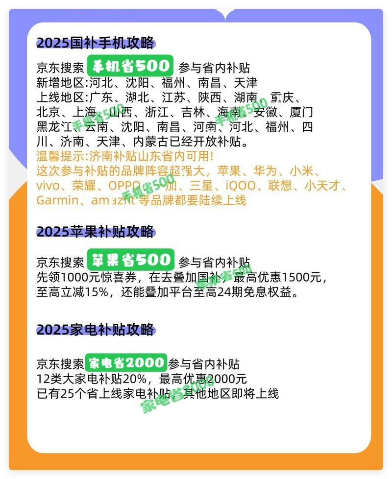 国家补贴政策开始和结束时间:山东青岛国补结束时间已定,2025年12月31日截止-第3张图片-芙蓉之城