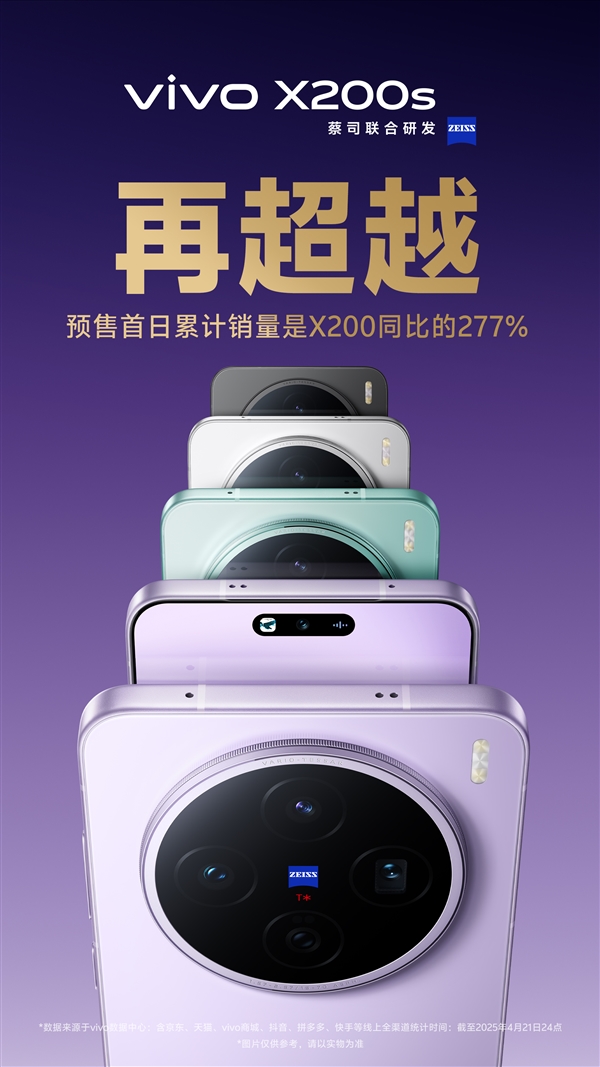 最强直屏旗舰！vivo X200s、Ultra预售首日累计销量公布：较上代最高增277%-第1张图片-芙蓉之城