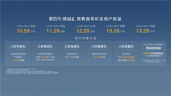 10.59万起 新款吉利博越L开启预售：用上Flyme Auto最新车机-第2张图片-芙蓉之城