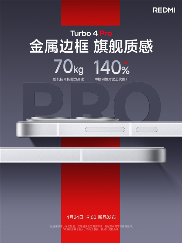 REDMI Turbo 4 Pro定制1.5K大屏：1.5mm超窄黑边 媲美iPhone 16 Pro-第2张图片-芙蓉之城