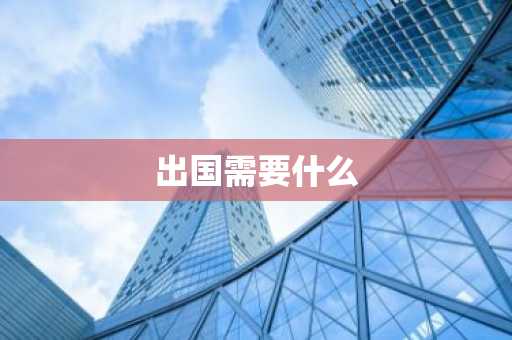 出国需要什么-第1张图片-芙蓉之城