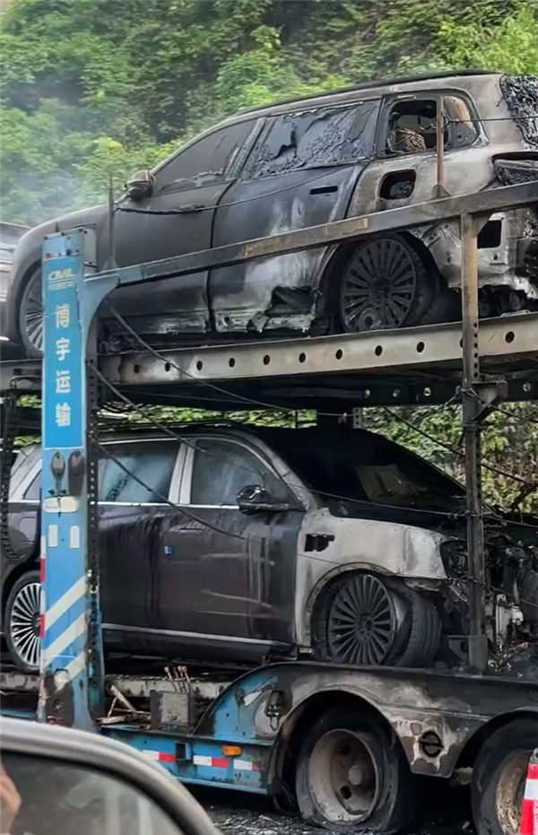 数辆问界M9被烧 承运物流公司声明：板车制动过热引发爆胎起火-第2张图片-芙蓉之城